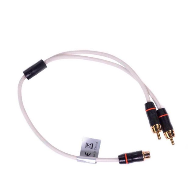 Fusion Fusion MS-RCAYM RCA Splitter Cable Female to Dual Male - 0.3m (0.9')