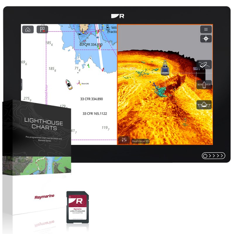 Raymarine Raymarine Axiom 2 RV Chartplotter with Realvision 3D Sonar & Western Europe Chart