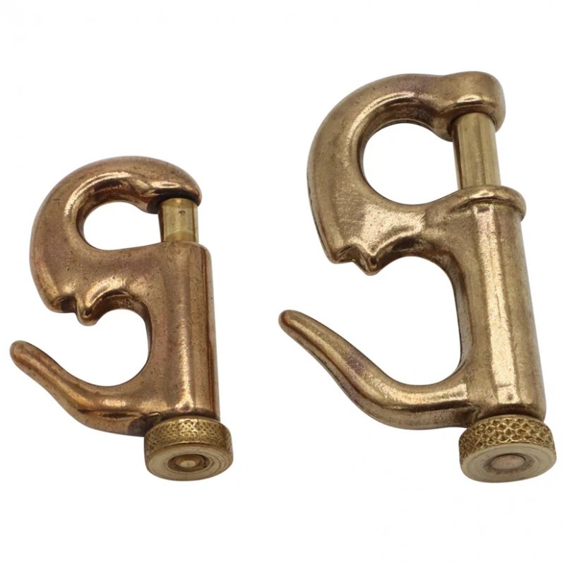 TCS Chandlery Brass Piston Hank Knock On. Length 50mm