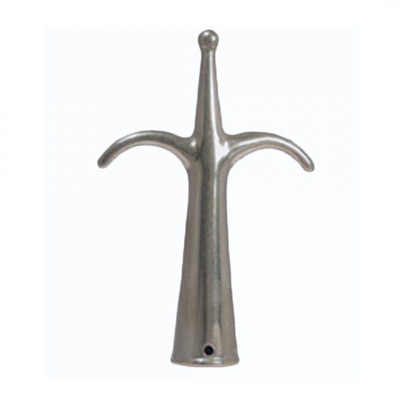 TCS Chandlery Boat Hook Head double - Chromed Brass