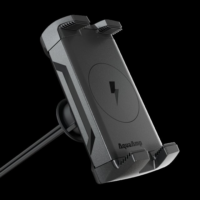 AquaAmp Vertical Clamping Slim Socket Mount 10W Qi