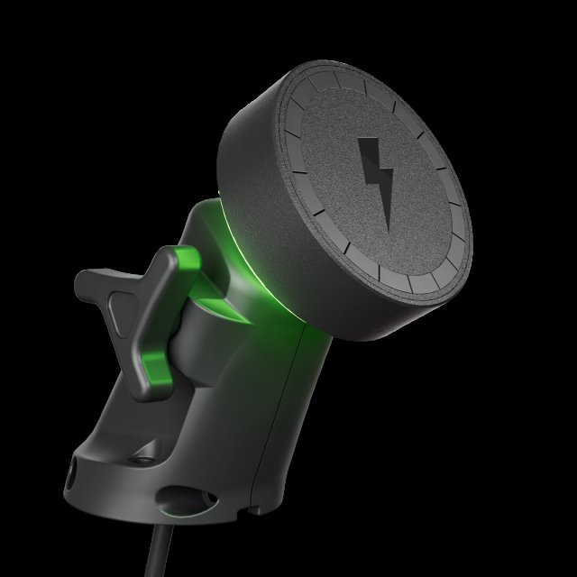 AquaAmp Minimal LED Ball Joint Arm Mount 25W Qi2.2