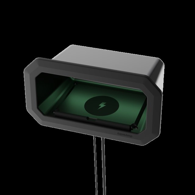 AquaAmp Cubby with Status Accent LED 25W Qi2.2