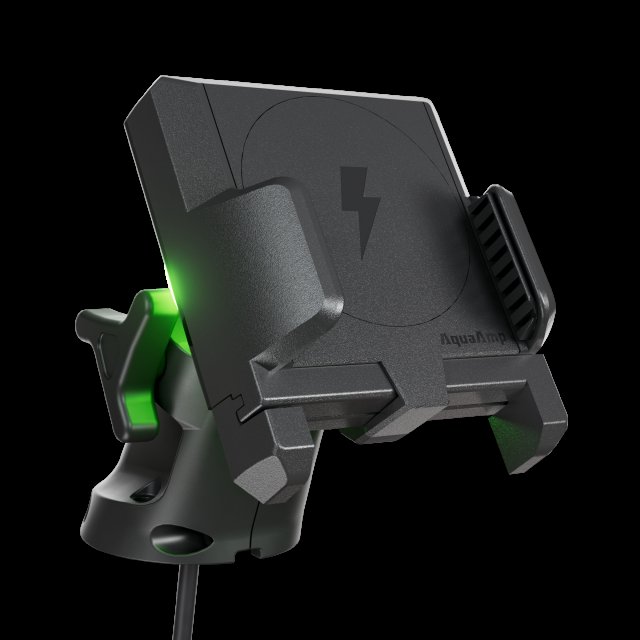 AquaAmp Side Clamping LED Arm Mount 25W Qi2.2