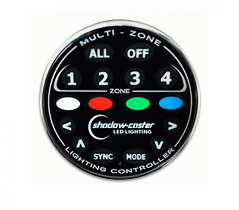 Shadow-Caster Marine LEDs LLC Shadow-Caster Add-On or Replacement 4 Zone Dash Remote for MZ-LC or SCM-LC series