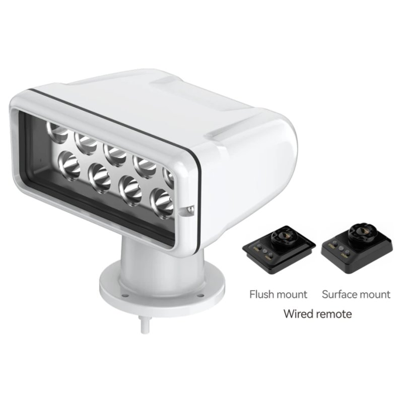 Seaflo Seaflo 04 Series White 5000K Remote Control LED Aluminum Searchlight 36w 12/24V