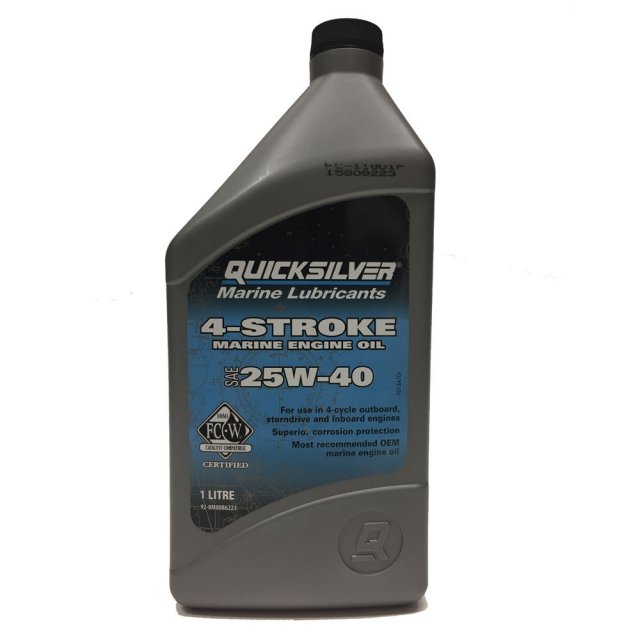 Quicksilver Quicksilver SAE 25W-40 Sterndrive & Inboard Engine Oil - 1Ltr