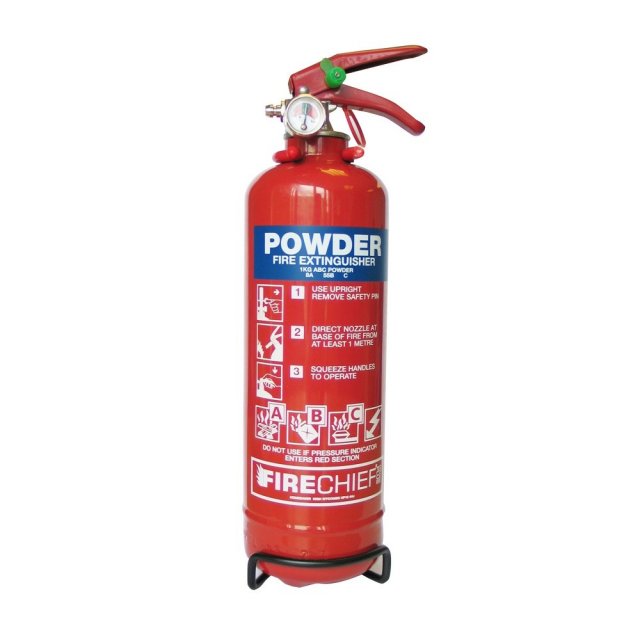 Firechief Firechief 1kg 8A 34B Powder Fire Extinguisher