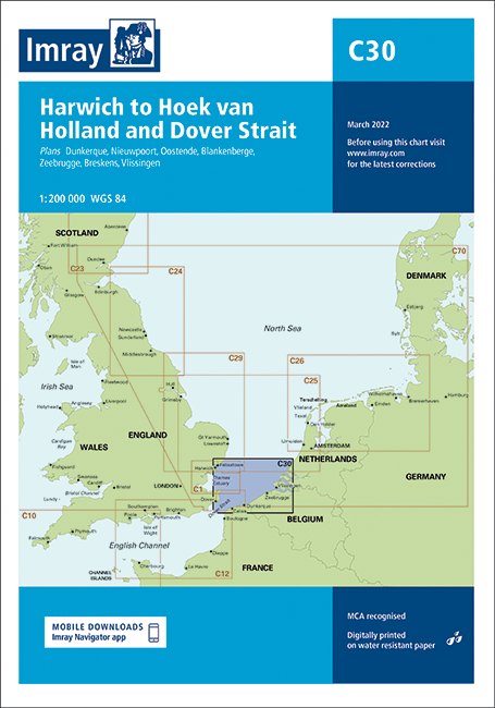 Imray Imray C30 Harwich to Hoek van Holland and Dover Strait