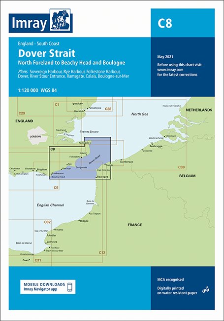 Imray Imray C8 Dover Strait Chart