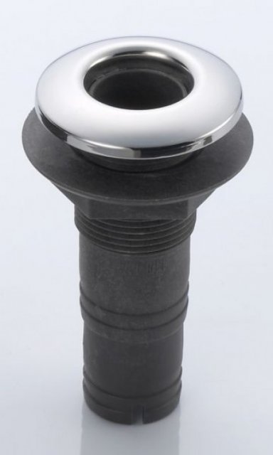 C.Quip Plastic Skin Fitting with Stainless Steel Cap Straight Hose