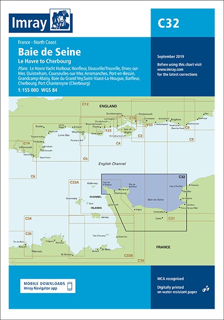 Imray Imray C32 Baie De Seine - Le havre to Cherbourg