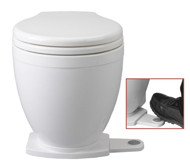 Jabsco Jabsco Lite Flush Electric Toilet with Foot Switch