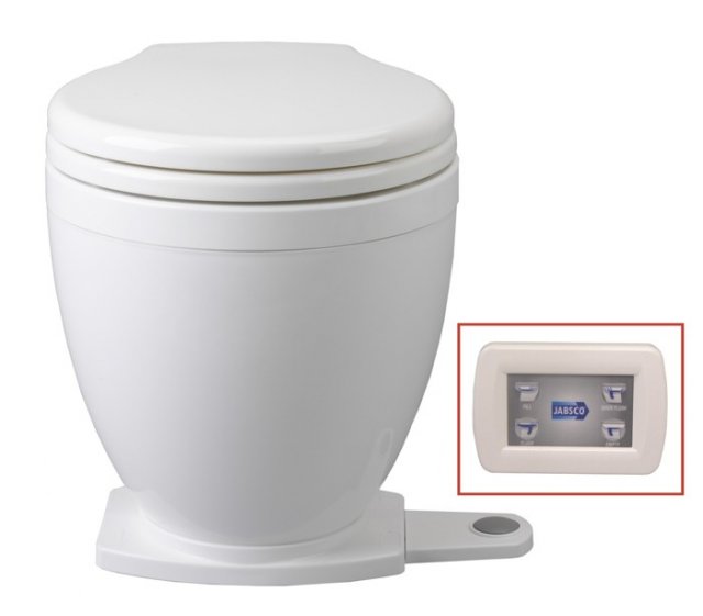 Jabsco Jabsco Lite Flush Electric Toilet with Control Panel