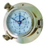 Meridian Zero Brass Porthole Tide Clock - Large
