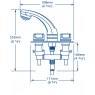 Whale Whale RT2500 Elegance Hot & Cold Shower Mixer Tap