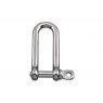 4 mm Stainless Steel Long D Shackle