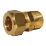 Male Stud Coupling 1/4 Tube x 3/8 BSP Taper