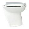 Jabsco Deluxe Flush 14' Angled Back Electric Toilet - Fresh Water Flush with Solenoid - 12v