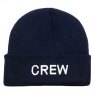 Embroidered Knitted CREW Beanie Hat