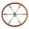 Stainless Steel Steering Wheel with Wood Rim