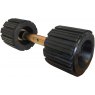 Pair of 4" Dumb-Bell Ribbed Side Roller & Support