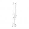 Plastimo Stainless Steel Tapered Stanchions 630mm