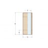 Guidi Guidi Stainless Steel Hose Connector M 3/8 in x 12 mmx12 mm