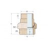 Guidi Guidi Brass Manifold F-M 3/4 in x 1/2 in , 3 Ways