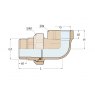 Guidi Guidi Malemanifold 1Inx1/2Inx4