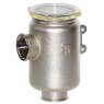 Guidi Guidi Nickel Plated Brass Water Strainer in Tirreno in with See-Thru Cover 1/2 in