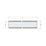 Guidi Guidi Nickel Plated Bronze Water Strainer in Mediterraneo in 3/4 in