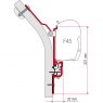 Fiamma Kit for Eriba Touring (3x 8cm Brackets)