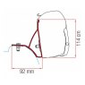 Fiamma Kit for Renault Trafic 2015 (2x 16cm Brackets)