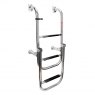 Lalizas Foldable Ladder, 1+2 steps, Inox 316, L810xW280mm