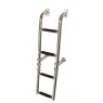 Foldable Ladder, 2+2 steps, Stainless Steel 316, 90 Degrees L760xW205mm