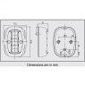 Lalizas FOS LED 20 Stern Light 135° White or Black Housing