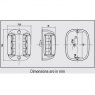Lalizas FOS LED 20 Bi-colour Light Side mount