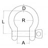 TCS Chandlery BOW SHACKLE SCREWPIN A4