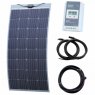 Photonic Universe 160W semi-flexible solar charging kit with Austrian textured fibreglass solar pane