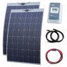 Photonic Universe Photonic Universe 480W (2 x 240W) 12V/24V semi-flexible narrowboat solar charging kit with Austrian