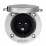Victron Victron Victron Energy 16A 250VAC Stainless Steel Power Inlet (2p/3w)