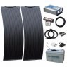 Photonic Universe Photonic Universe 1kW complete dual battery van conversion kit with 2 x 130W black narrow semi-flexi