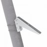 Photonic Universe Adjustable angle bracket for mounting a small solar panel on a single arm pole, fe