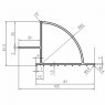 Photonic Universe Photonic Universe Set of 2 x 67cm aluminium solar panel mounting brackets/spoilers for fitting solar