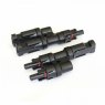 Photonic Universe Pair of MC4 T-branch cable connectors / plugs for solar panels and photovoltaic sy