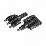Photonic Universe Pair of 3-to-1 T-MC4 cable adapters for solar panels and photovoltaic systems
