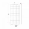 Photonic Universe Photonic Universe 100W black reinforced narrow semi-flexible solar panel with a durable ETFE coating