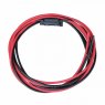 Photonic Universe 3m 10mm2 single core red and black extension cable with a fuse holder, 40A fuse an