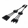 Photonic Universe Pair of 3-to-1 MC4 cable assemblies for solar panels and photovoltaic systems